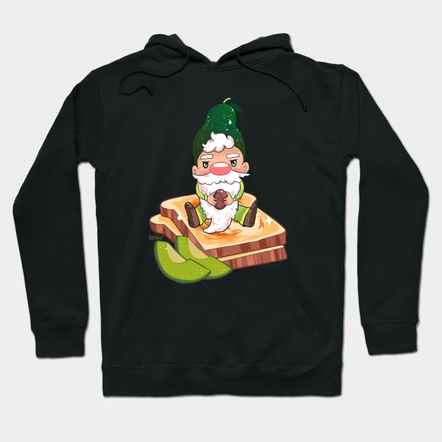 Avocado Gnome Hoodie by paintdust